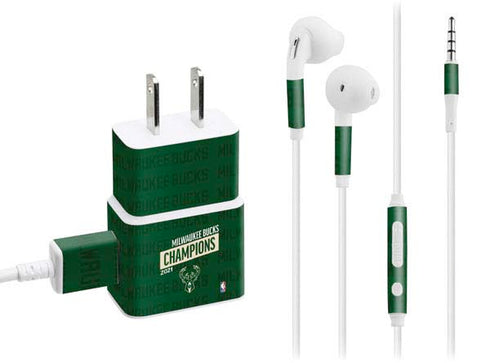 NBA Milwaukee Bucks 2021 Champions Phone Charger Skin